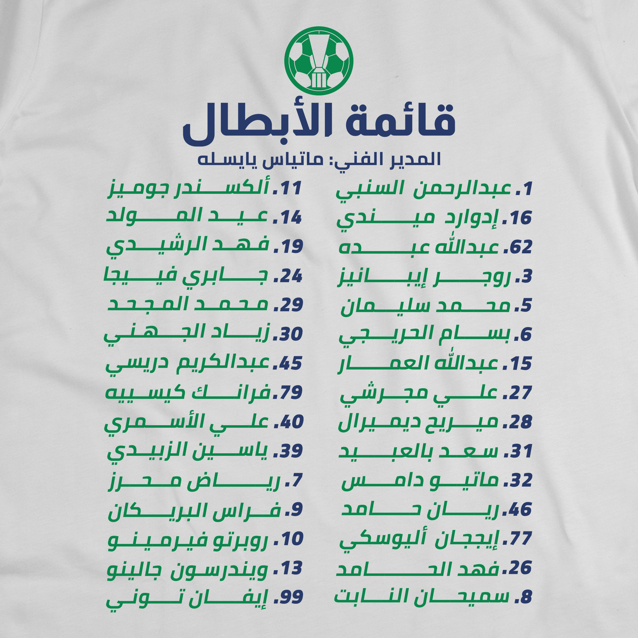قائمة أبطال آسيا - الاهلي السعودي